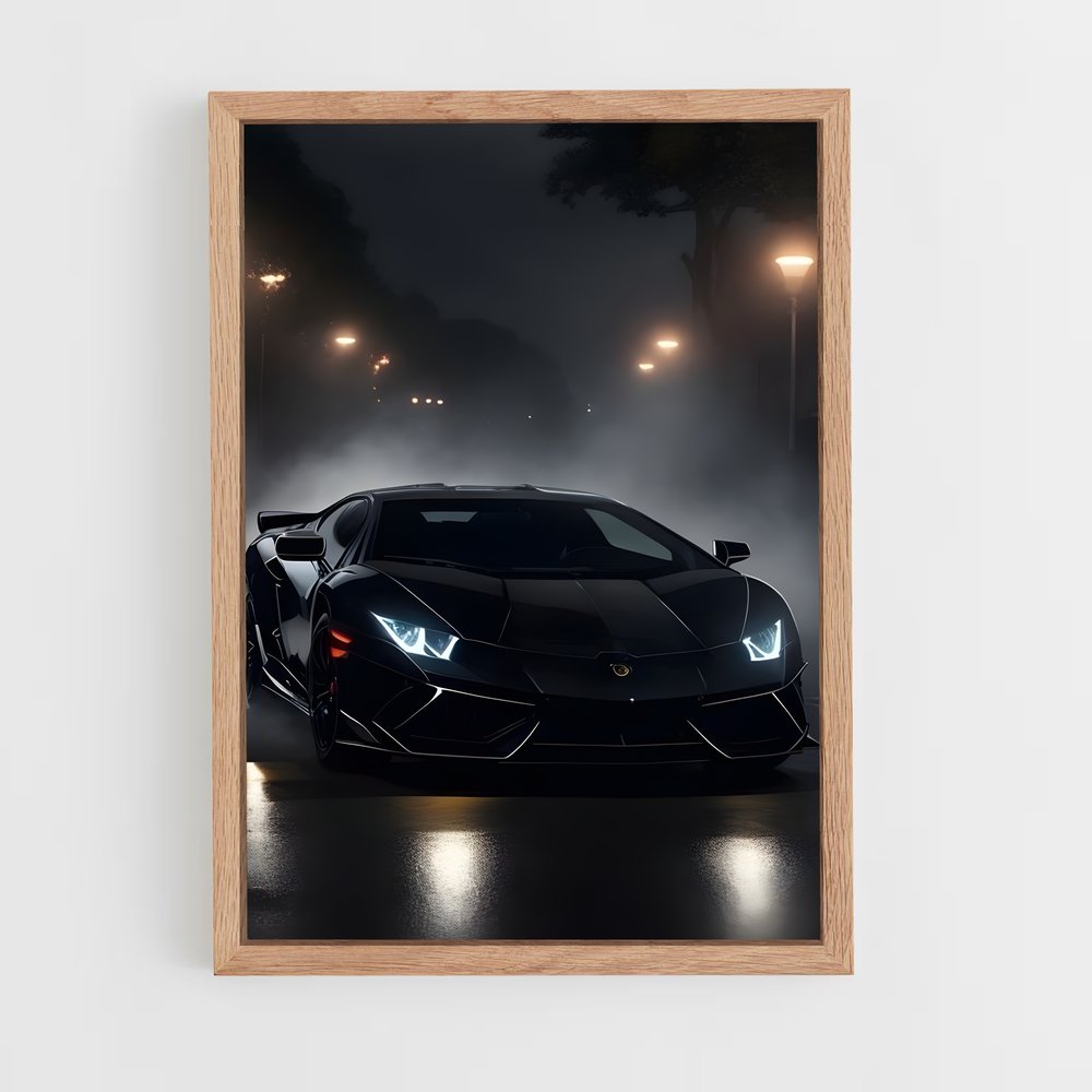 Poster Voiture Noire – affiche Bugatti (vue 4)